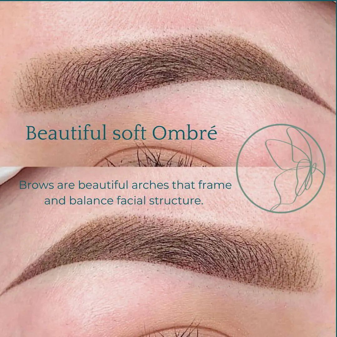 Powder and ombré brow transformation at Glowtique